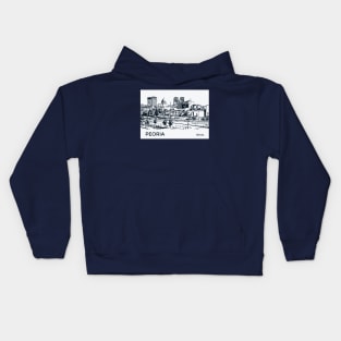 Peoria Illinois Kids Hoodie